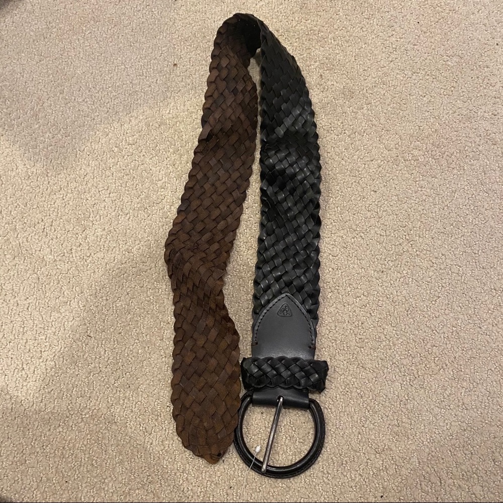 Dark brown jockey belt